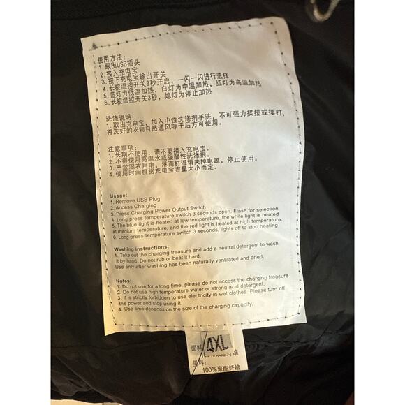 Heated Vest  Puffer No power Pack included Works Great Sz 4X - Picture 6 of 8